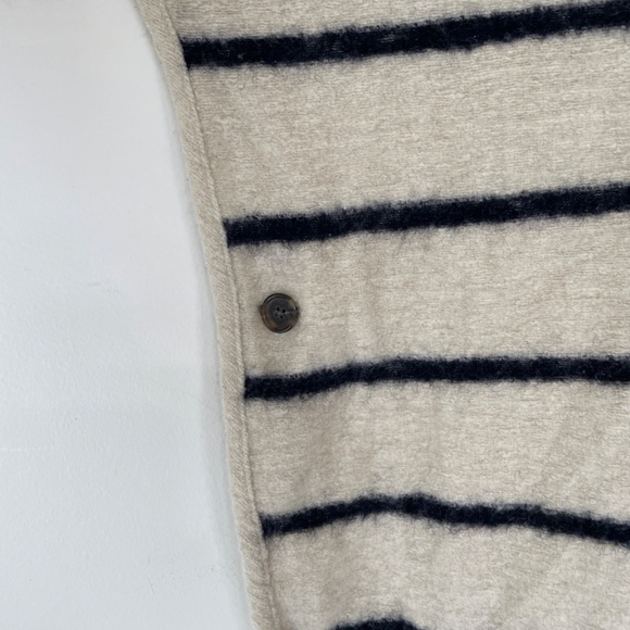 Ann Taylor One‑Size Striped Open‑Front Poncho / Sweater Jacket - Picture 3 of 8